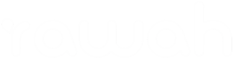 Rawah's  white logo